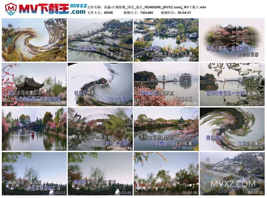 赵鑫-江湖情歌_国语_流行_MD405245